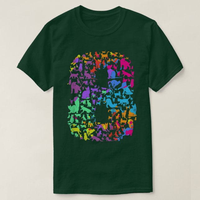 Kids This is my 8th birthday and I love cats  T-Shirt (Design vorne)