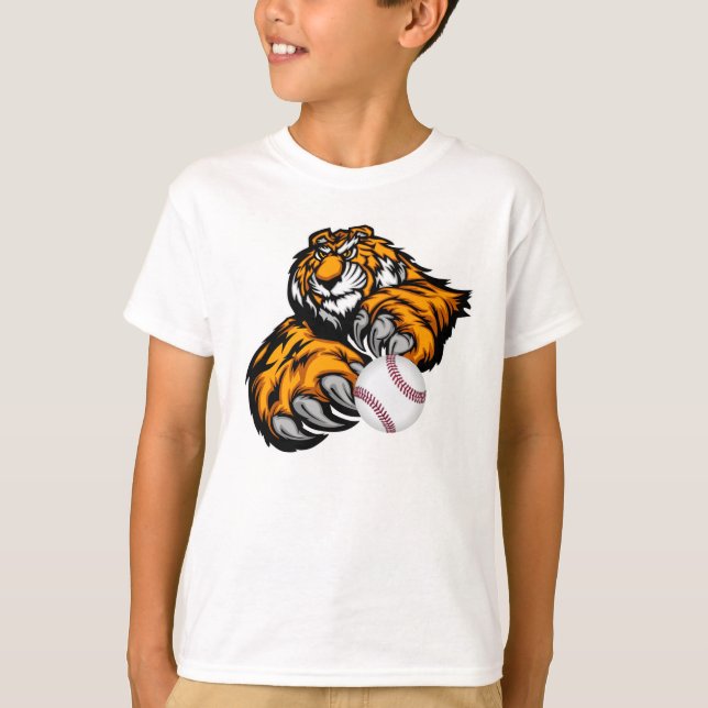 Kids Tiger Baseball T - Shirt (Vorderseite)