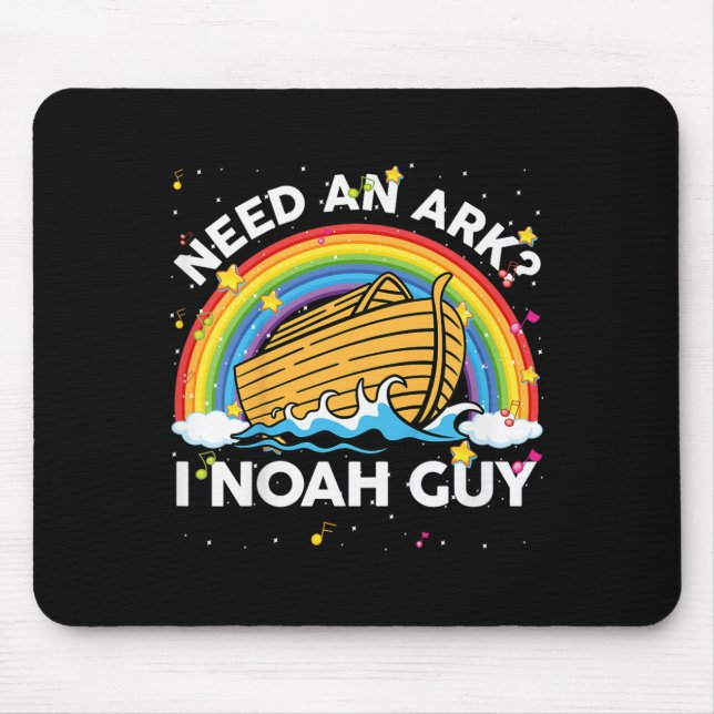 Kids Toddler Kid Need Ark I Noah Guy Christian Eas Mousepad (Vorne)