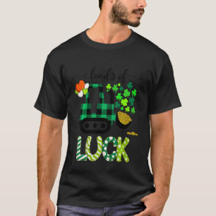 Kids Toddler St Patricks Day Construction Truck Lo T-Shirt