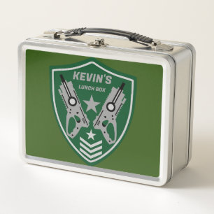 Kids Toy Dart Gun Battle Metall Brotdose