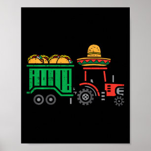 Kids Tracos Funny Toddler Boys Cinco De May Poster