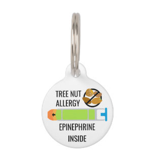 Kids Tree Nut Allergy Epinephrine Emergency Haustiermarke