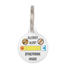 Kids Tree Nut Egg Allergie Warnhinweis Epinephrin  Haustiermarke