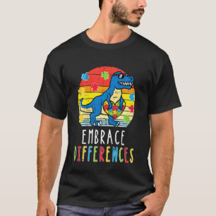 Kids Trex Dino Unterschiede Umarmen Kleinkind Jung T-Shirt