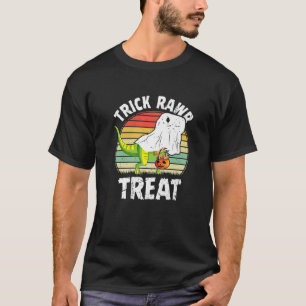 Kids Trick Rawr Leckerei Skelett Dino Trex Kleinki T-Shirt