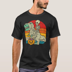 Kids Trick Rawr Leckerei Skelett Trex Dino Kleinki T-Shirt