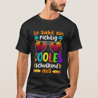Kids Tschüss Kindergarten Ich Rocke Jetzt Die Schu T-Shirt