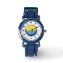 Kid's Ukraine Flag anpassbarer Stahl schwarz