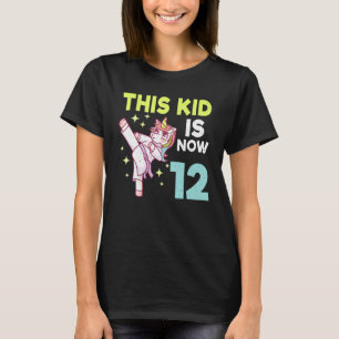 Kids Unicorn Karate Birth Geboren 12 Karate T-Shirt