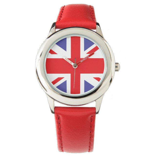 Kids Union Jack British Watch Armbanduhr (Vorderseite)