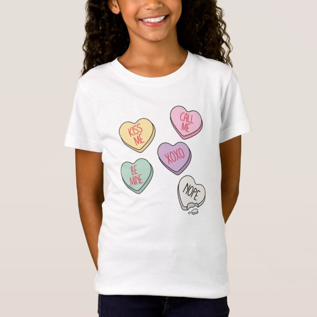 Kids Valentine Heart Shirt (Vorderseite)