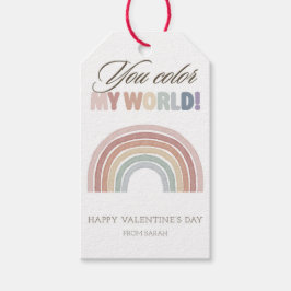 Kids Valentine Rainbow Classroom Valentine  Geschenkanhänger