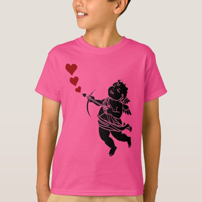 Kid's Valentine's T - Shirt Cupid Shirt Custom (Vorderseite)