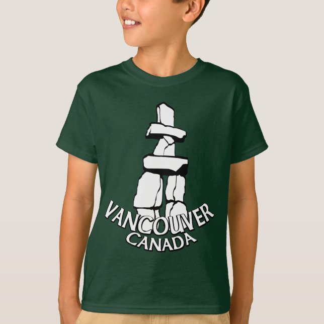 Kid's Vancouver Souvenir T - Shirt Bio Tee Shirt (Vorderseite)