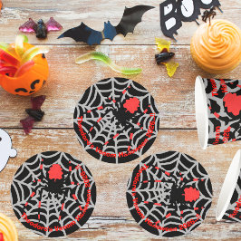 Kids Venom Halloween-Party Runder Pappuntersetzer