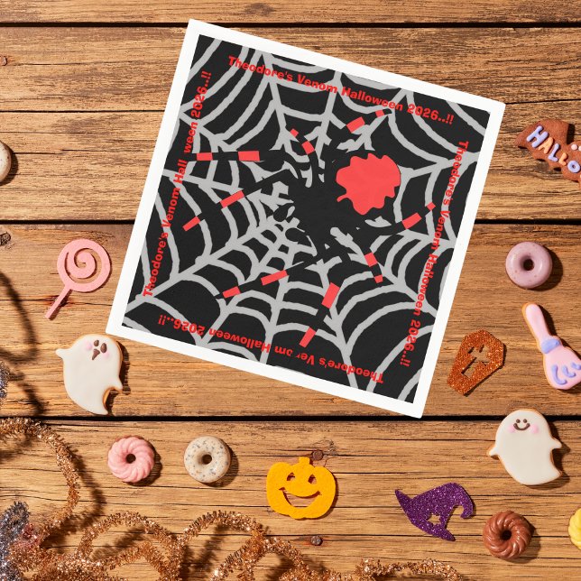 Kids Venom Halloween-Party Serviette (Venom Halloween Party Napkins)