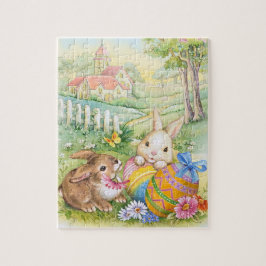 Kids Vintag Osterblichen Bunnies