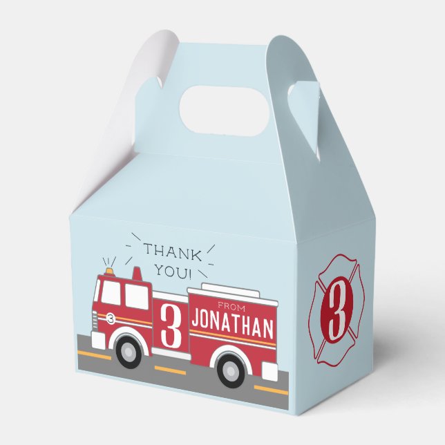 Kids von Feuerwehrfahrzeugen bevorzugen Schachtel Geschenkschachtel (Vorderseite)