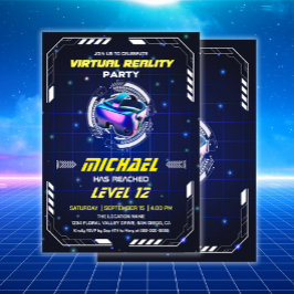 Kids VR Game Virtual Reality Geburtstagsparty Einladung