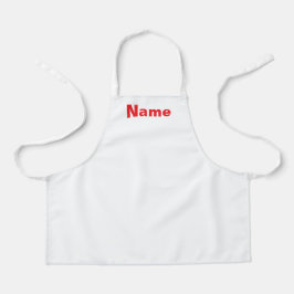 Kids weiß personalisieren schürze