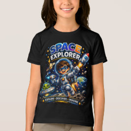 Kids Weltraum-Shirt | Weltraumforscher Tri-Blend Shirt