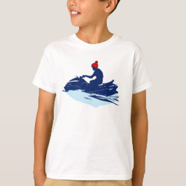 Kids White Tee Shirt | Jet Ski Adventure | Beach
