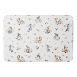 Kids Woodland Animal Bath Mat Badematte