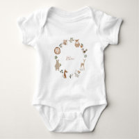 Kids Woodland Tiere Personalisiert Name Wasserfarb