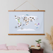 Kids World Map Animes