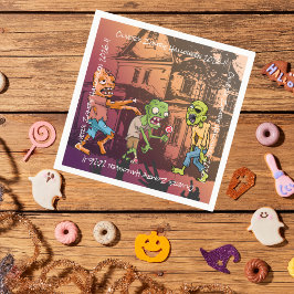 Kids Zombie Halloween-Party Serviette