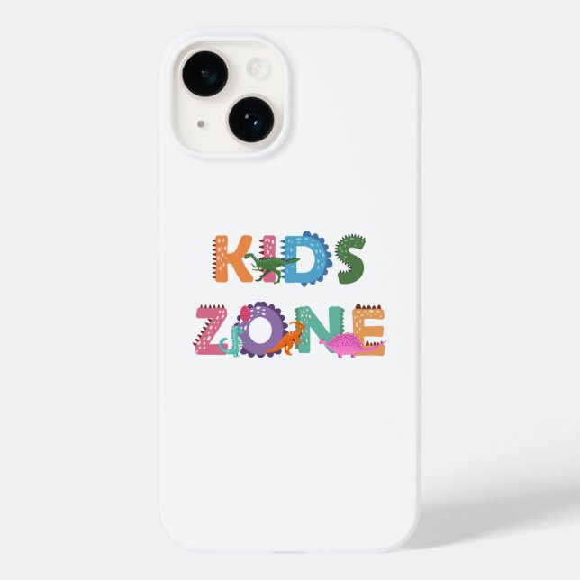 Kids Zone Dinosaurier Case-Mate iPhone 14 Hülle (Rückseite)