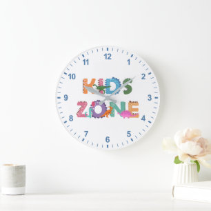 Kids Zone Dinosaurier Große Wanduhr