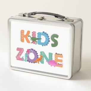 Kids Zone Dinosaurier Metall Brotdose