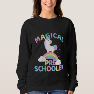 Kids Zurück Zur Schule Vorschulkind Magisches Einh Sweatshirt