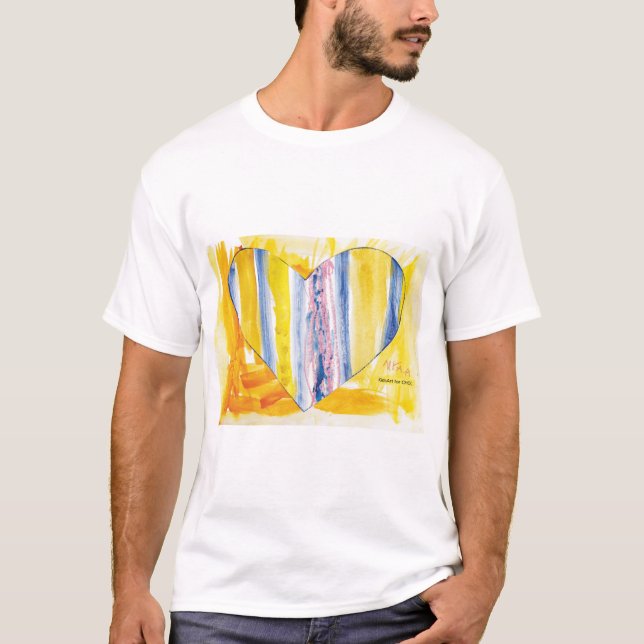 KidsArt für CHOC - Großes Herz T-Shirt (Vorderseite)