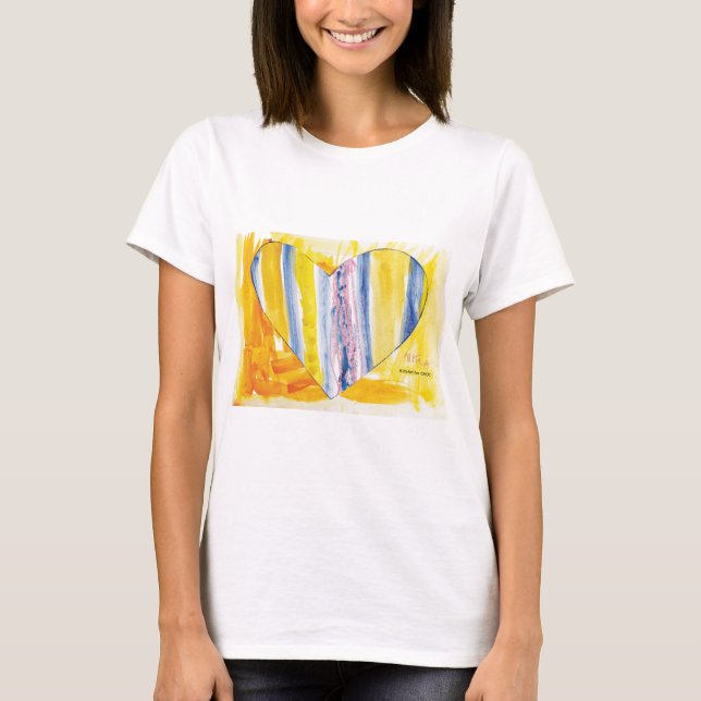 KidsArt für CHOC - Großes Herz T-Shirt (Vorderseite)