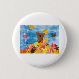KidsArt für CHOC - Herbstlaub Bär Button