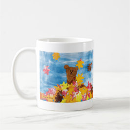 KidsArt für CHOC - Herbstlaub Bär Kaffeetasse