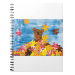 KidsArt für CHOC - Herbstlaub Bär Notizblock