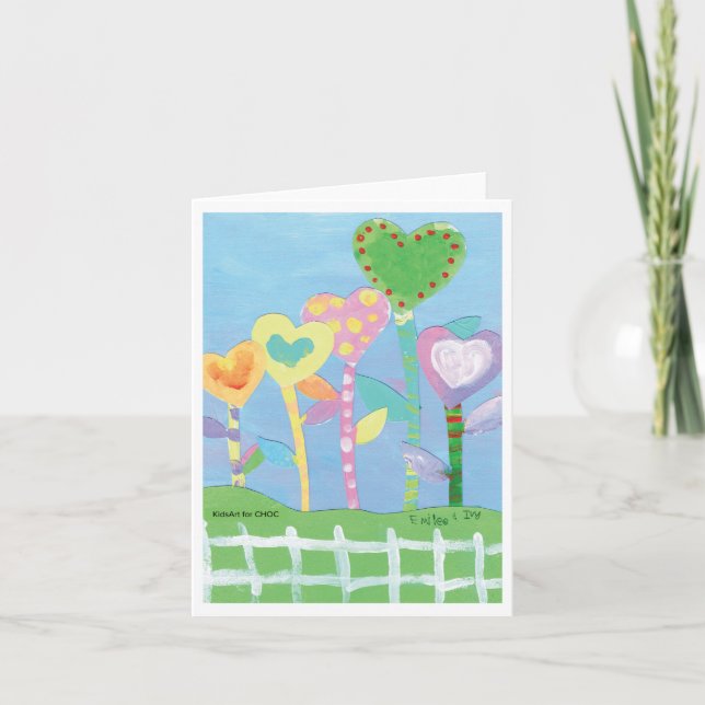 KidsArt für CHOC - Herzkarte Karte (Vorderseite)