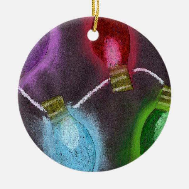 KidsArt für CHOC - Shine Bright Christmas Lights Keramik Ornament (Vorne)