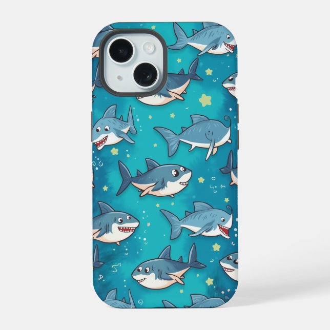 Kidshai-Gehäuse iPhone 15 Hülle (Rückseite)