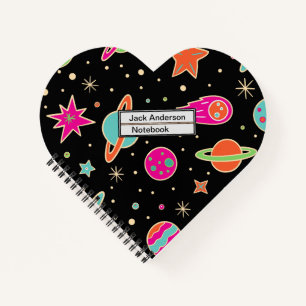 Kids's Back to School Space Rocket Muster Notizbuch