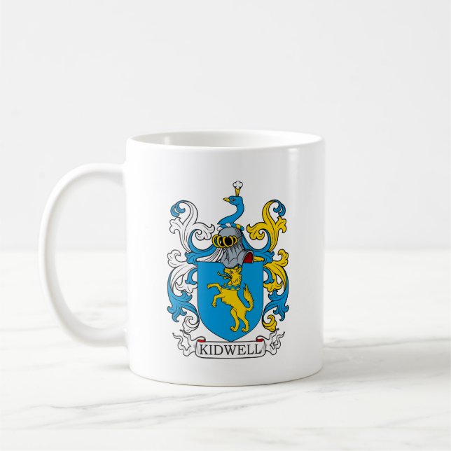 Kidwell Familienwappen Kaffeetasse (Links)