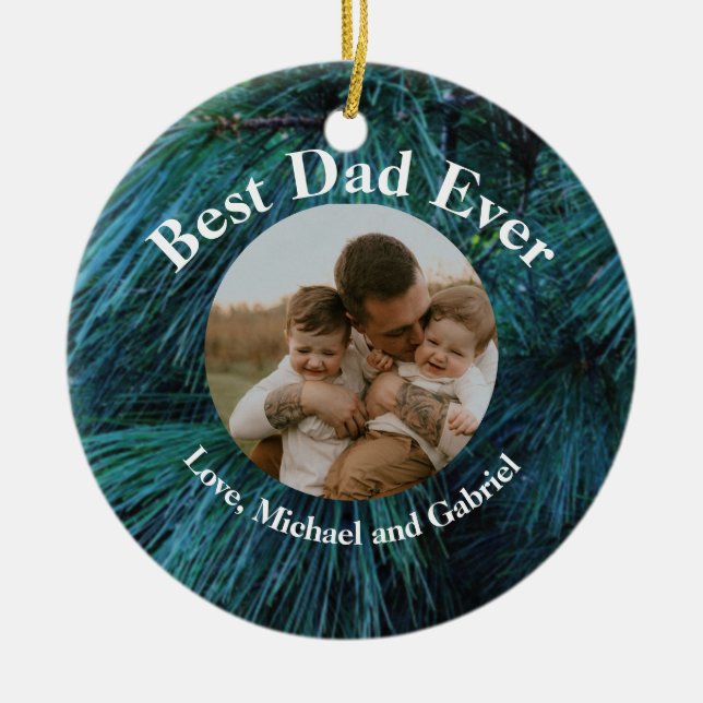 Kiefer Keramik Ornament (Vorne)