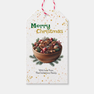 Kiefer-Natur-Potpourri-Schale Weihnachten Geschenkanhänger