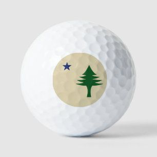 Kiefer und Stern 1901 Flagge des Bundesstaates Mai Golfball