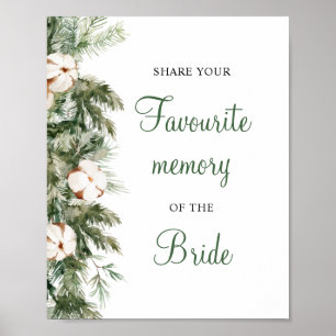 Kiefer Winter Erinnern Sie Sich An Ihre Hochzeitsd Poster