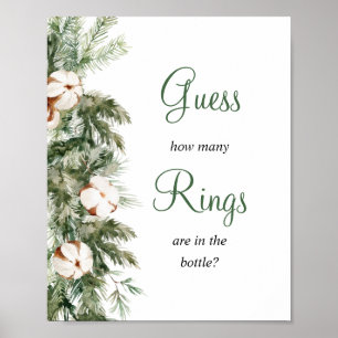 Kiefer Winter Errate wie viele Ring Brautparty Sch Poster
